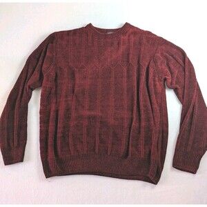 Dockers Men's Pullover Sweater Dark red - Very Soft!! Size Large
